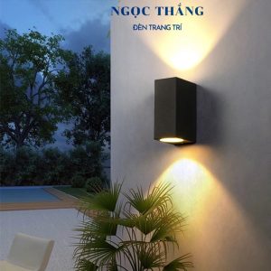 Đèn Led treo tường hắt tường trang trí ngoài trời trong nhà 2 đầu 10w 220v VNT612 Ngọc Thắng