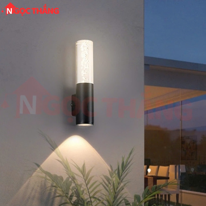Đèn treo tường ngoài trời hắt tường trang trí trong nhà cầu thang Led 10W 220V VNT308 Ngọc Thắng