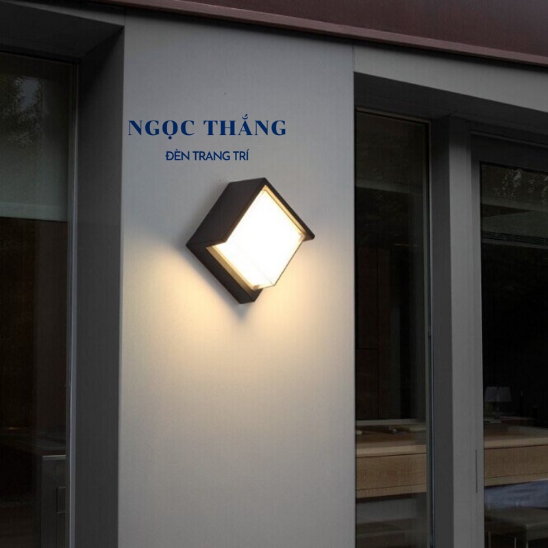 Đèn Led treo tường hắt tường trang trí ngoài trời trong nhà Led 10W ánh sáng vàng 220V VNT604A Ngọc Thắng