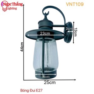 Alternative view of Đèn treo tường ngoài trời gắn tường trang trí ốp cổng hành lang 220V VNT109 Ngọc Thắng