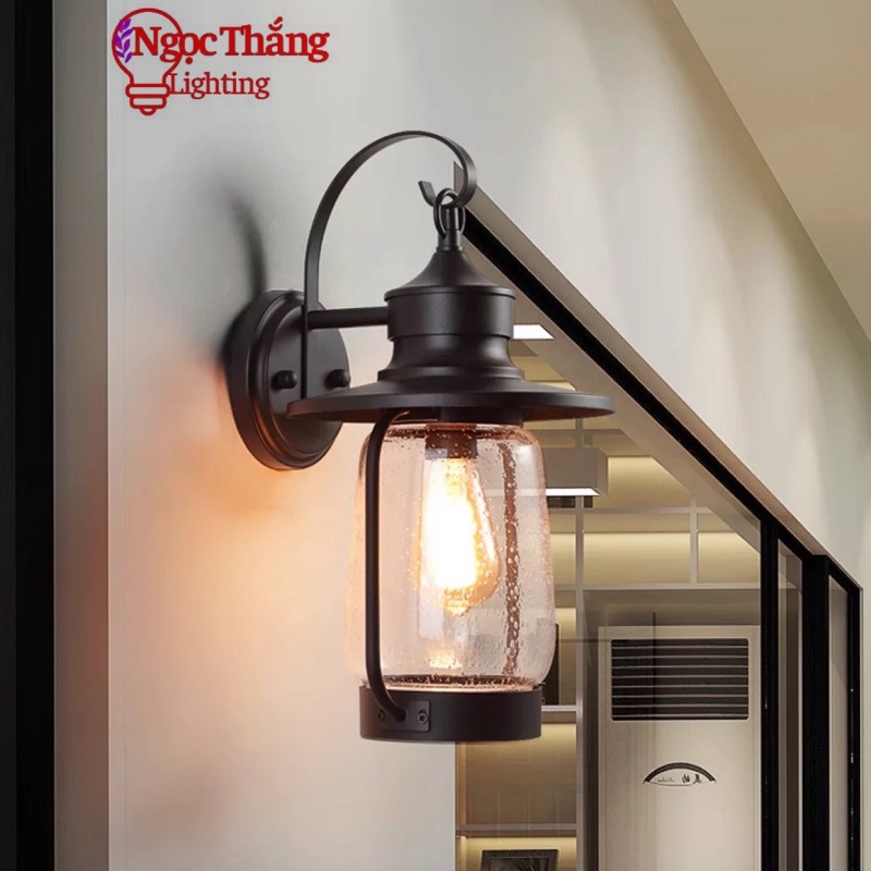 Đèn treo tường ngoài trời gắn tường trang trí ốp cổng hành lang 220V VNT109 Ngọc Thắng - Ảnh 11