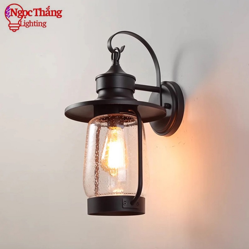 Đèn treo tường ngoài trời gắn tường trang trí ốp cổng hành lang 220V VNT109 Ngọc Thắng