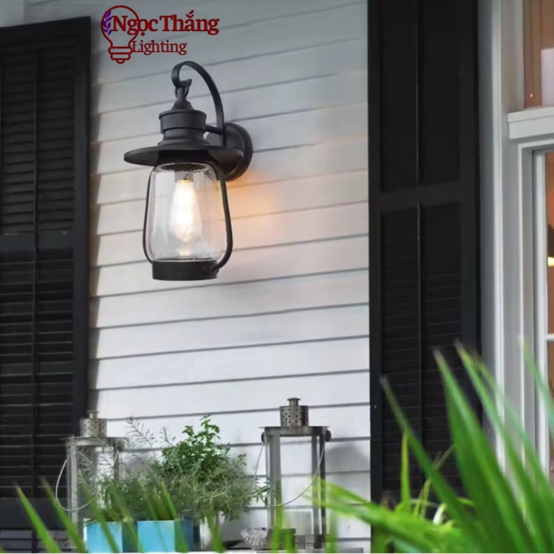Đèn treo tường ngoài trời gắn tường trang trí ốp cổng hành lang 220V VNT109 Ngọc Thắng - Ảnh 10