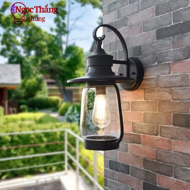 Đèn treo tường ngoài trời gắn tường trang trí ốp cổng hành lang 220V VNT109 Ngọc Thắng - Ảnh 7