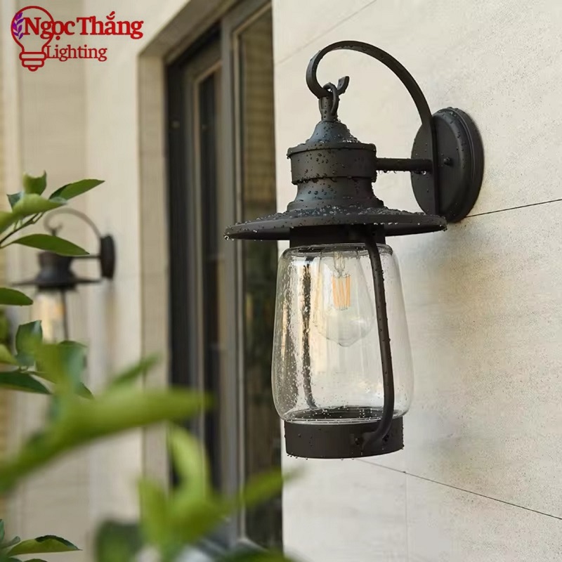 Đèn treo tường ngoài trời gắn tường trang trí ốp cổng hành lang 220V VNT109 Ngọc Thắng - Ảnh 6