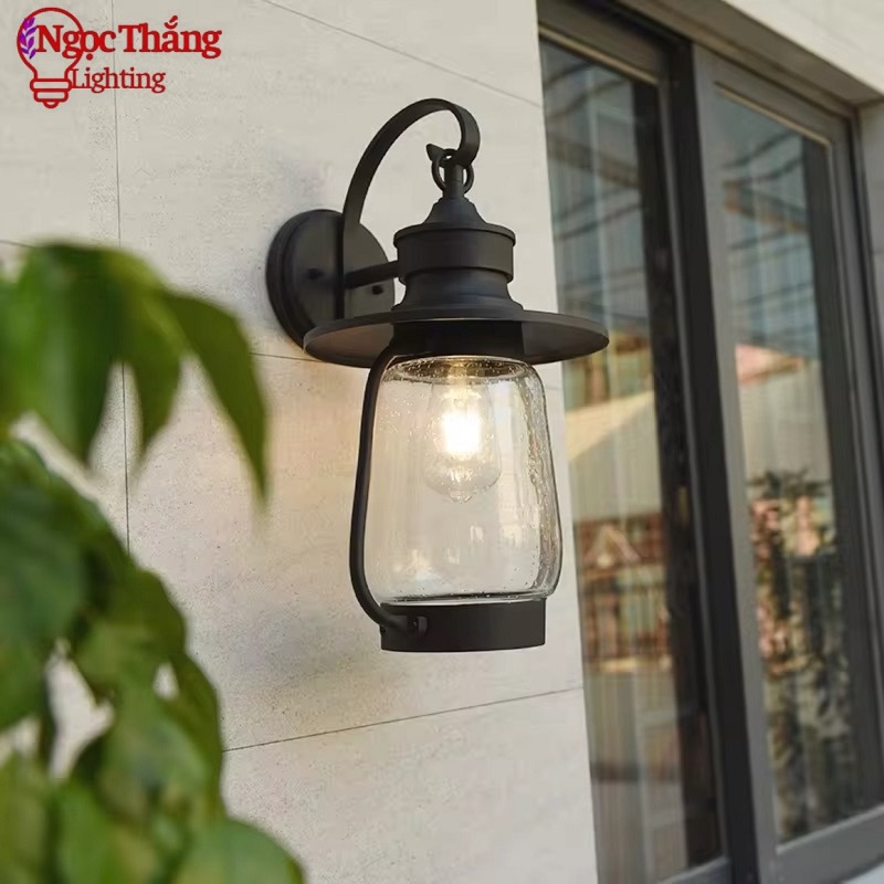 Đèn treo tường ngoài trời gắn tường trang trí ốp cổng hành lang 220V VNT109 Ngọc Thắng - Ảnh 5