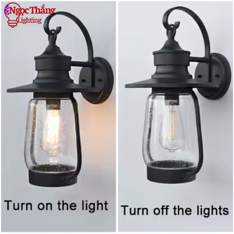 Đèn treo tường ngoài trời gắn tường trang trí ốp cổng hành lang 220V VNT109 Ngọc Thắng - Ảnh 3