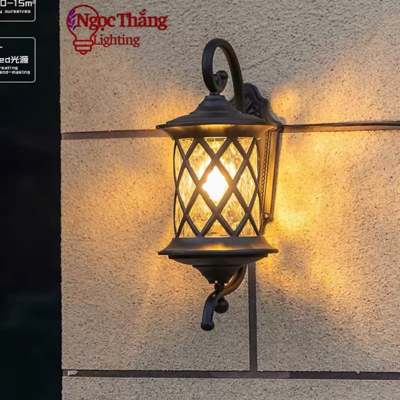 Đèn treo tường gắn tường ốp cột đèn trụ cổng ngoài trời 220V VNT8595 Ngọc Thắng