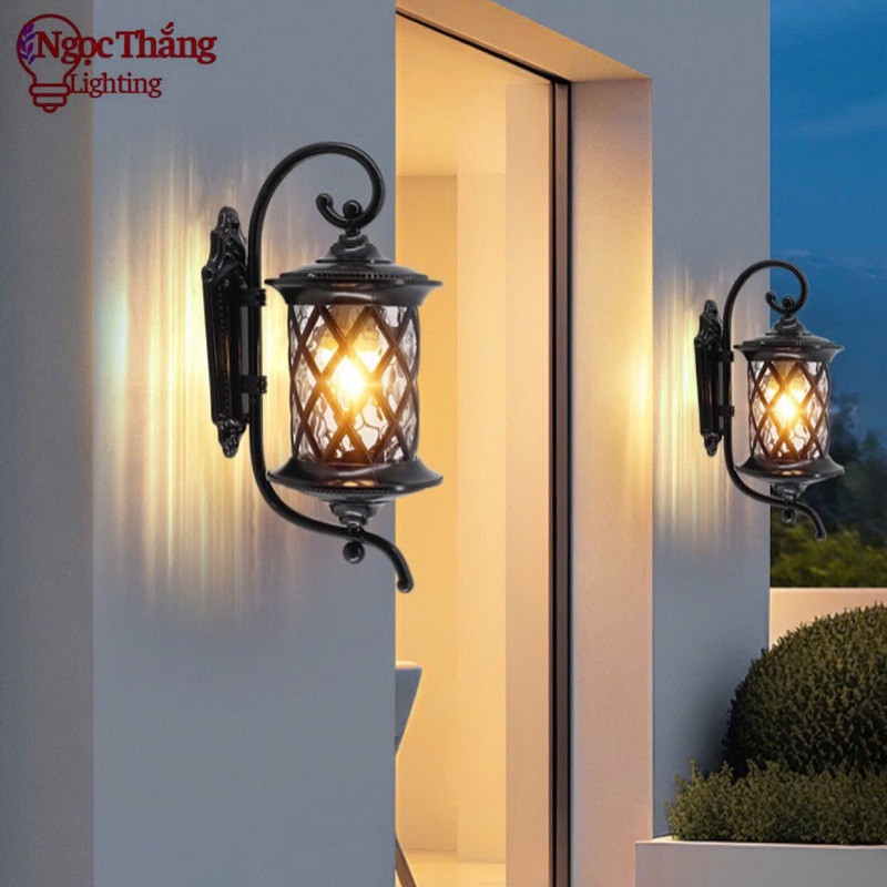 Đèn treo tường gắn tường ốp cột đèn trụ cổng ngoài trời 220V VNT8595 Ngọc Thắng - Ảnh 13