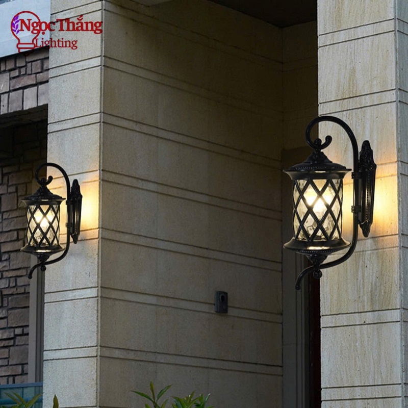 Đèn treo tường gắn tường ốp cột đèn trụ cổng ngoài trời 220V VNT8595 Ngọc Thắng - Ảnh 7