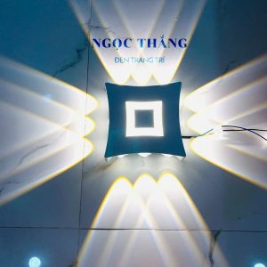 Đèn Led hắt tường treo tường gắn tường trang trí trong nhà ngoài trời 12 bóng Led 14W 220V VNT046B Ngọc Thắng - Ảnh 3
