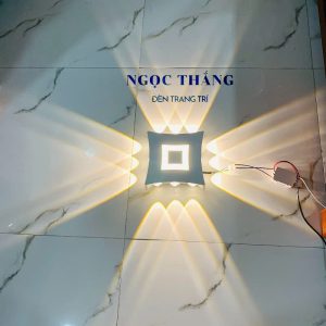 Đèn Led hắt tường treo tường gắn tường trang trí trong nhà ngoài trời 12 bóng Led 14W 220V VNT046A Ngọc Thắng