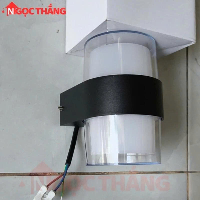 Đèn Led treo tường gắn tường trang trí ngoài trời trong nhà Led Vàng 5W VNT077/1 220V Ngọc Thắng - Ảnh 4