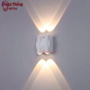 Đèn treo tường ngoài trời hắt 2 4 6 8 tia trang trí cầu thang Led 4W 220V VNT022/4B Ngọc Thắng - Ảnh 6