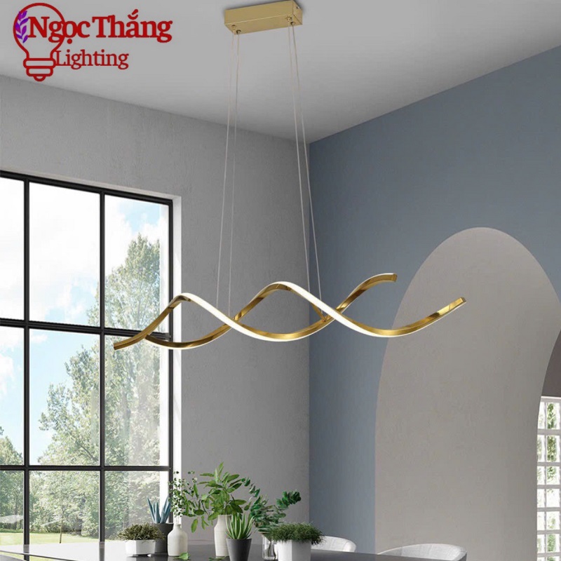 Đèn thả trần trang trí phòng khách bàn ăn Led 3 chế độ màu 30W T243C Ngọc Thắng (Tặng kèm remote điều khiển từ xa tiện dụng)