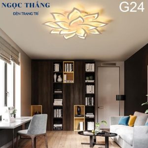 Đèn Mâm LED 14 Cánh Ốp Trần Hiện Đại Trang Trí Phòng Khách MO977 Ngọc Thắng (Tặng kèm remote điều khiển từ xa) - Ảnh 3