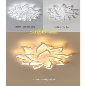 Alternative view of Đèn Mâm LED 14 Cánh Ốp Trần Hiện Đại Trang Trí Phòng Khách MO977 Ngọc Thắng (Tặng kèm remote điều khiển từ xa)