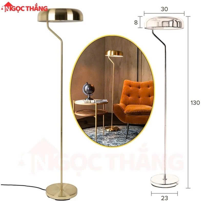 Đèn Cây Đứng Đọc Sách Cao 130cm Trang Trí Phòng Khách Phòng Ngủ DC0701 Ngọc Thắng (Kèm bóng 8W vàng) - Ảnh 10