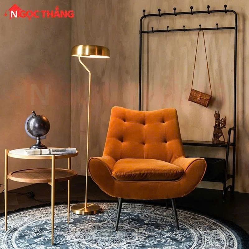 Đèn Cây Đứng Đọc Sách Cao 130cm Trang Trí Phòng Khách Phòng Ngủ DC0701 Ngọc Thắng (Kèm bóng 8W vàng) - Ảnh 5