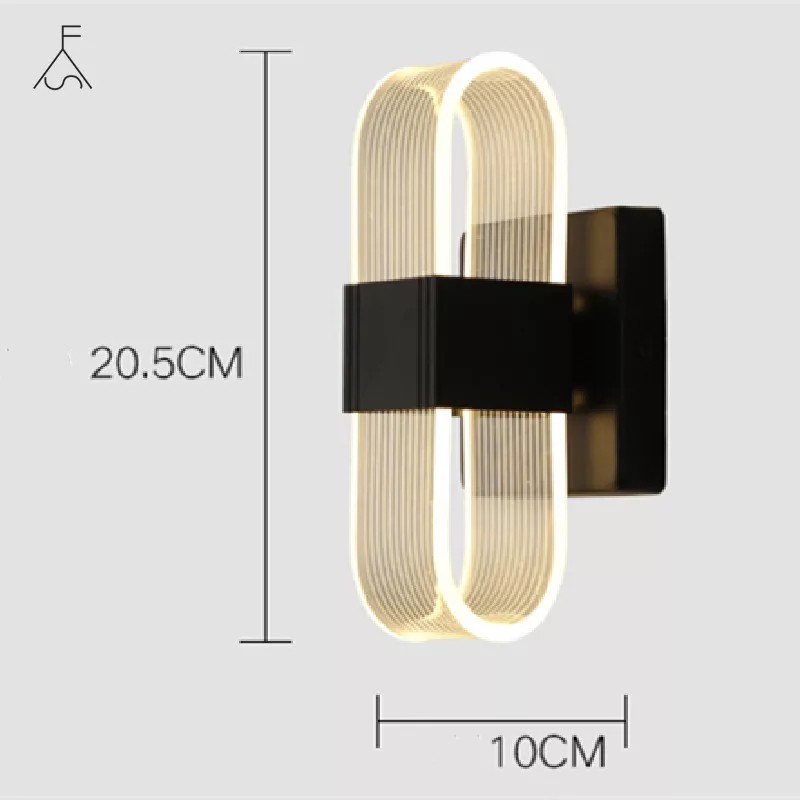 Đèn Led treo tường gắn tường trang trí phòng ngủ phòng khách cầu thang 8W Led 3 chế độ màu 220V GT467 Ngọc Thắng - Ảnh 2