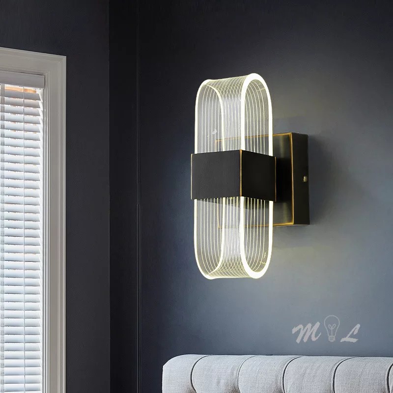 Đèn Led treo tường gắn tường trang trí phòng ngủ phòng khách cầu thang 8W Led 3 chế độ màu 220V GT467 Ngọc Thắng - Ảnh 6
