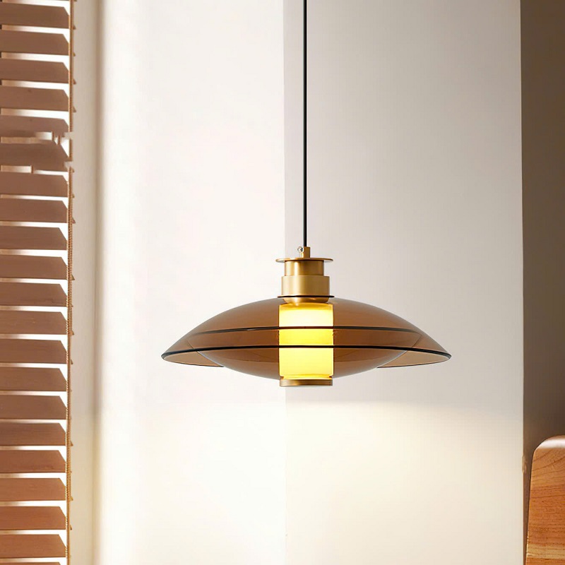 Đèn thả trần thuỷ tinh trang trí bàn ăn phòng ngủ phòng khách Led Vàng 3000K 220V TT47 Ngọc Thắng - Ảnh 4