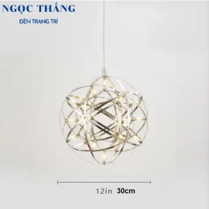 Đèn thả cầu sao Ø60cm 92 bóng trang trí ngoài trời phòng khách phòng ngủ bàn ăn 220V T2536A Ngọc Thắng - Ảnh 17