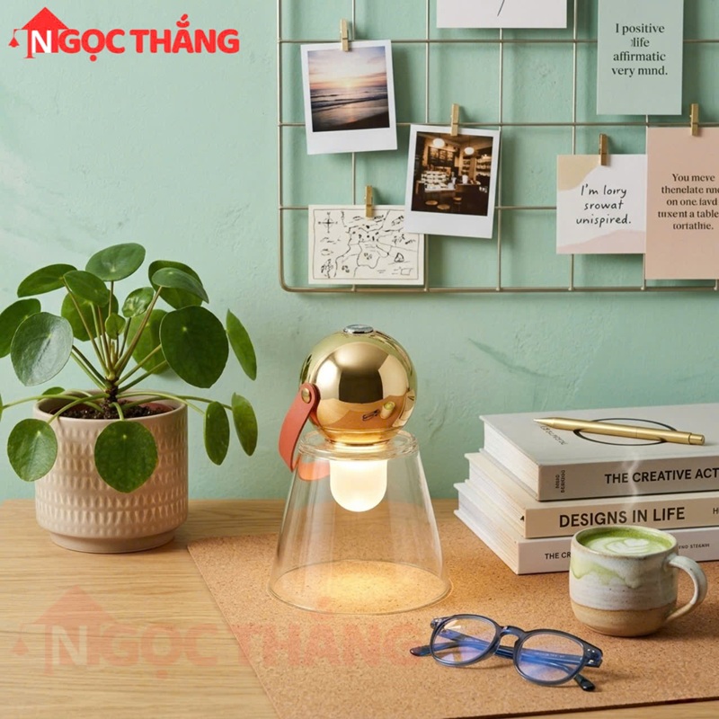 Đèn Bàn Led cảm ứng tăng giảm ánh sáng Sạc USB trang trí phòng ngủ đi cắm trại ĐB7727 Ngọc Thắng - Ảnh 9