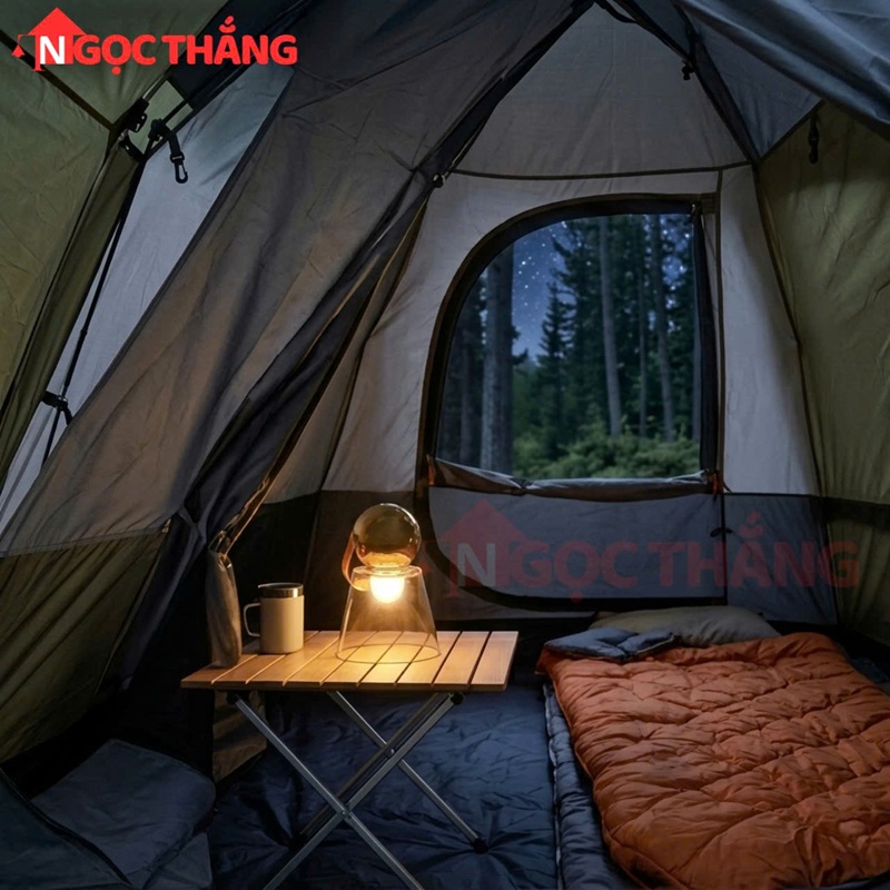 Đèn Bàn Led cảm ứng tăng giảm ánh sáng Sạc USB trang trí phòng ngủ đi cắm trại ĐB7727 Ngọc Thắng - Ảnh 4