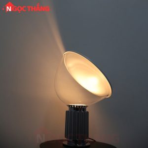Alternative view of Đèn bàn chao thuỷ tinh 37cm cao 50cm trang trí phòng khách phòng ngủ Led Vàng DB203 Ngọc Thắng