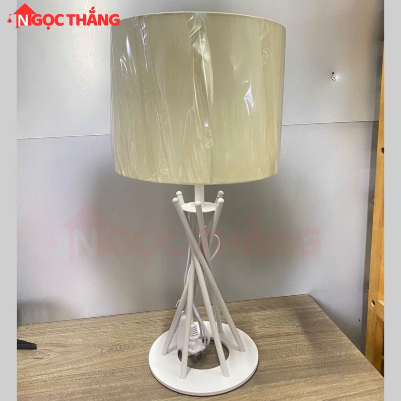 Đèn bàn Ø25cm x H55cm trang trí phòng ngủ phòng khách DB12 Ngọc Thắng (Kèm bóng 4W Led vàng) - Ảnh 6