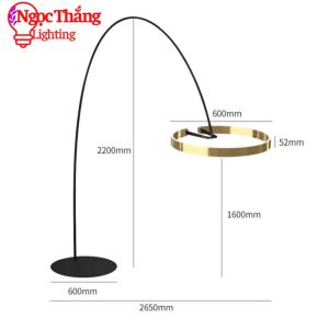 Alternative view of Đèn Cây Đứng Đèn Sàn Cao 215cm Ø60cm Trang Trí Phòng Khách Sofa Phòng Ngủ Đọc Sách DD22 Ngọc Thắng