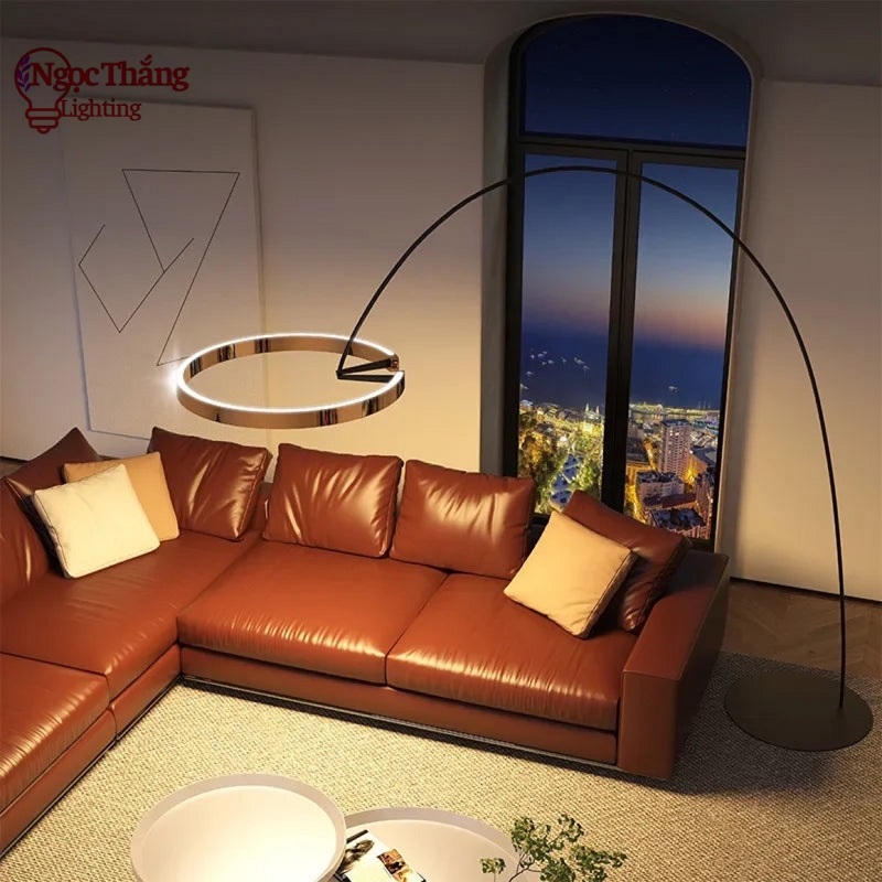 Đèn Cây Đứng Đèn Sàn Cao 215cm Ø60cm Trang Trí Phòng Khách Sofa Phòng Ngủ Đọc Sách DD22 Ngọc Thắng