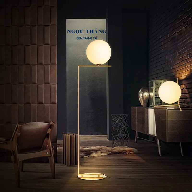 Đèn Cây Đứng Đèn Sàn Trang Trí Sofa Phòng Khách Phòng Ngủ Đọc Sách DBK02E Ngọc Thắng (Tặng kèm bóng Led 3 chế độ màu) - Ảnh 6