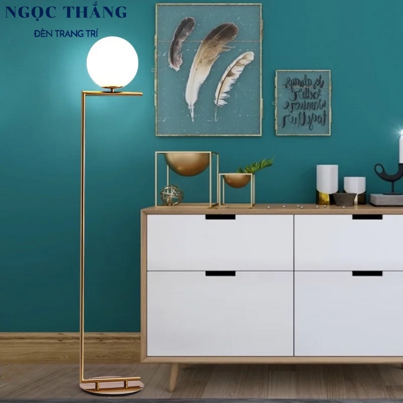 Đèn Cây Đứng Đèn Sàn Trang Trí Sofa Phòng Khách Phòng Ngủ Đọc Sách DBK02E Ngọc Thắng (Tặng kèm bóng Led 3 chế độ màu) - Ảnh 5