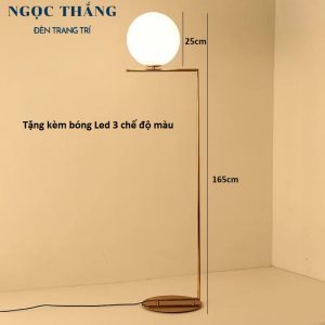 Alternative view of Đèn Cây Đứng Đèn Sàn Trang Trí Sofa Phòng Khách Phòng Ngủ Đọc Sách DBK02E Ngọc Thắng (Tặng kèm bóng Led 3 chế độ màu)