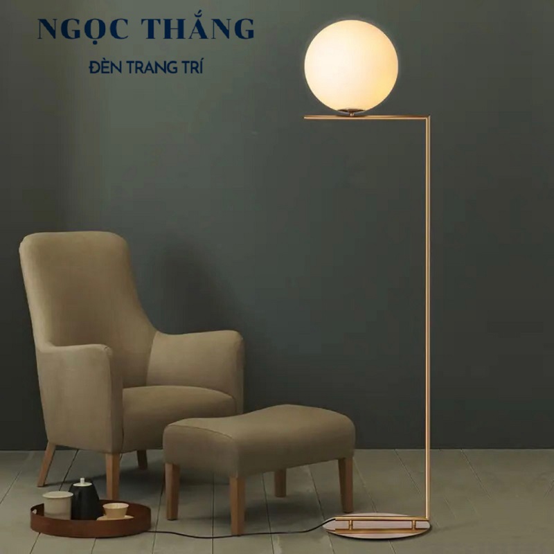 Đèn Cây Đứng Đèn Sàn Trang Trí Sofa Phòng Khách Phòng Ngủ Đọc Sách DBK02E Ngọc Thắng (Tặng kèm bóng Led 3 chế độ màu)