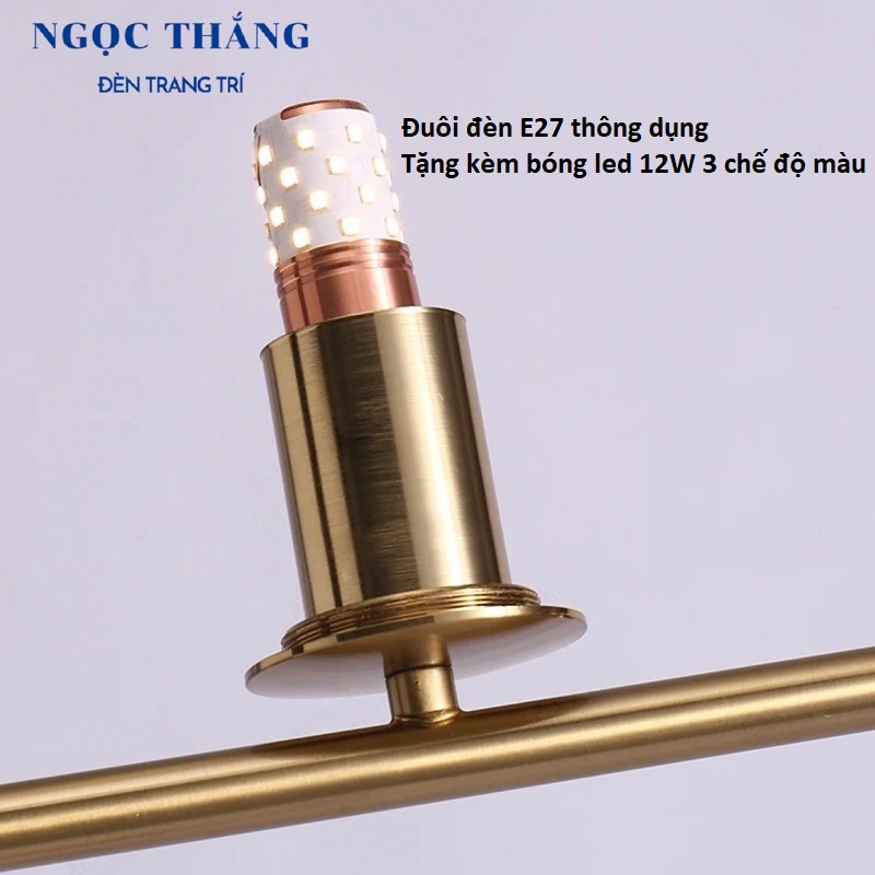 Đèn Cây Đứng Đèn Sàn Trang Trí Sofa Phòng Khách Phòng Ngủ Đọc Sách DBK02E Ngọc Thắng (Tặng kèm bóng Led 3 chế độ màu) - Ảnh 13