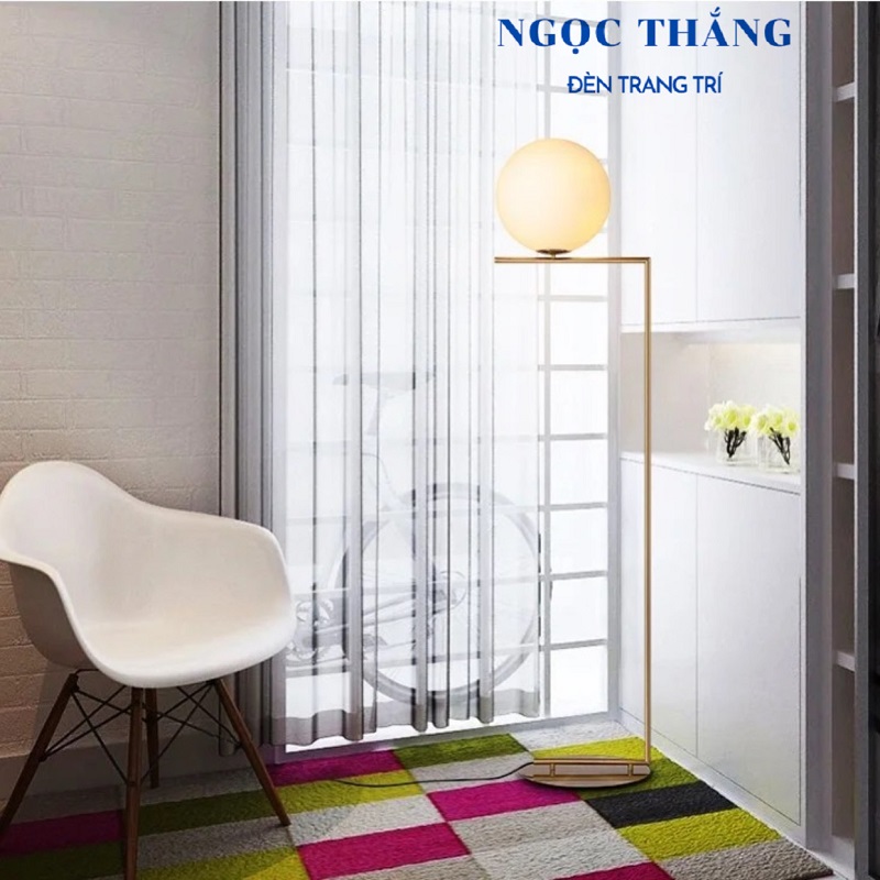Đèn Cây Đứng Đèn Sàn Trang Trí Sofa Phòng Khách Phòng Ngủ Đọc Sách DBK02E Ngọc Thắng (Tặng kèm bóng Led 3 chế độ màu) - Ảnh 10