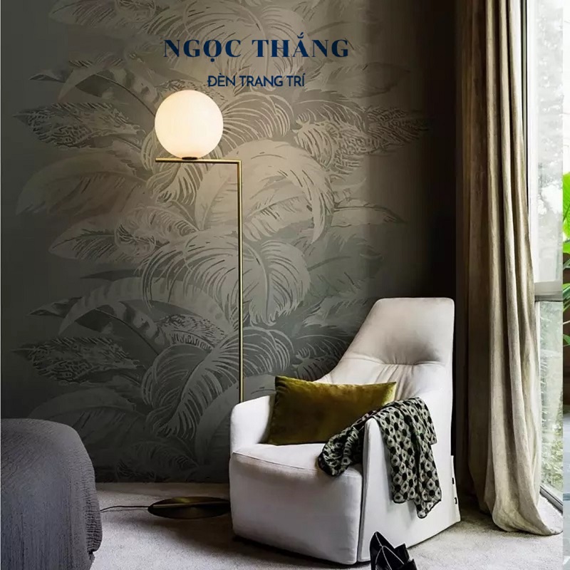Đèn Cây Đứng Đèn Sàn Trang Trí Sofa Phòng Khách Phòng Ngủ Đọc Sách DBK02E Ngọc Thắng (Tặng kèm bóng Led 3 chế độ màu) - Ảnh 9