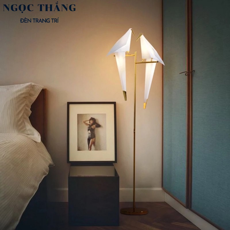 Đèn Cây Đọc Sách Hình Chim Hạc Trang Trí Phòng Khách Phòng Ngủ T68 Ngọc Thắng
