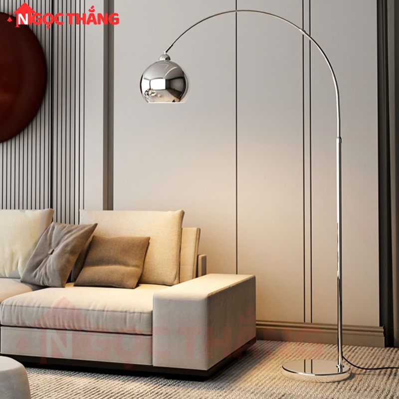 Đèn Cây Đứng Đọc Sách 170cm Trang Trí Phòng Khách Phòng Ngủ DD18B Ngọc Thắng Kèm Bóng Led Vàng 12W - Ảnh 6