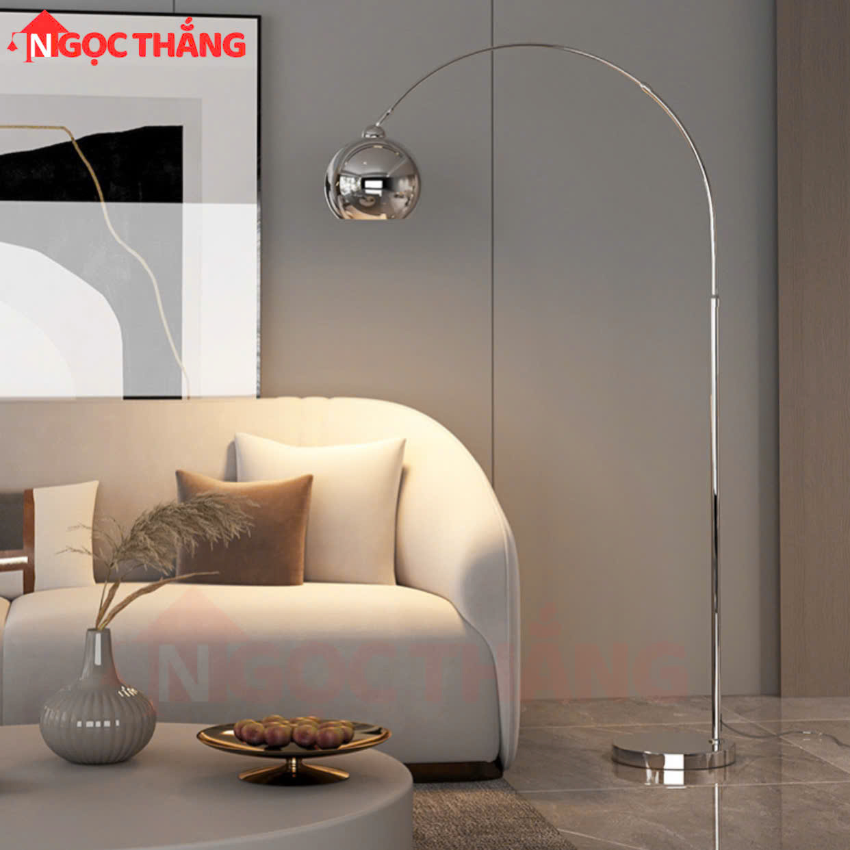 Đèn Cây Đứng Đọc Sách 170cm Trang Trí Phòng Khách Phòng Ngủ DD18B Ngọc Thắng Kèm Bóng Led Vàng 12W - Ảnh 14