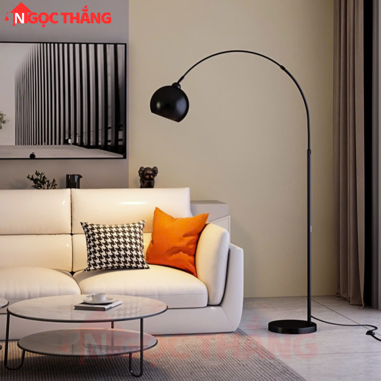 Đèn Cây Đứng Đọc Sách 170cm Trang Trí Phòng Khách Phòng Ngủ DD18B Ngọc Thắng Kèm Bóng Led Vàng 12W - Ảnh 12