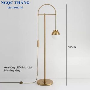 Alternative view of Đèn Cây Đứng Đọc Sách Trang Trí Phòng Khách Phòng Ngủ DD56 Ngọc Thắng (Tặng kèm một bóng Led Bulb 12W ánh sáng vàng)