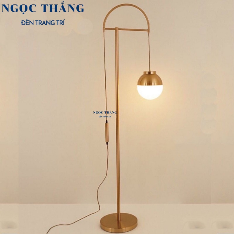 Đèn Cây Đứng Đọc Sách Trang Trí Phòng Khách Phòng Ngủ DD56 Ngọc Thắng (Tặng kèm một bóng Led Bulb 12W ánh sáng vàng)