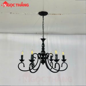 Alternative view of Đèn Chùm Phòng Khách Phong Cách Bắc Âu Cổ Điển Trang Bàn Ăn DC54 E14 Ngọc Thắng