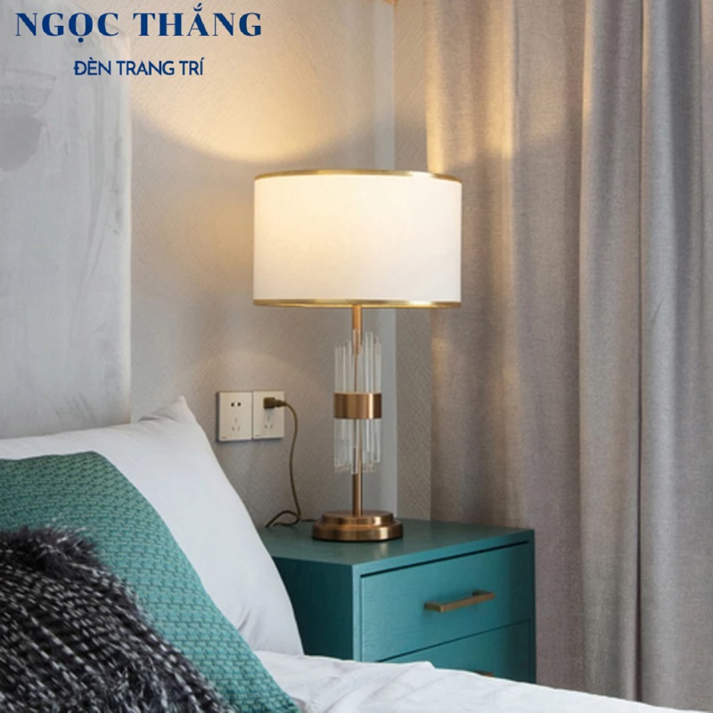 Đèn Led để bàn đọc sách làm việc phòng ngủ phòng khách cao cấp DB53 Ngọc Thắng (Tặng kèm một bóng Led Bulb 9W ánh sáng vàng)