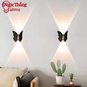 Đèn Led treo tường Hình Bướm Hoa Lá hắt tường trang trí ngoài trời trong nhà 220V VNT6030 Ngọc Thắng - Ảnh 7