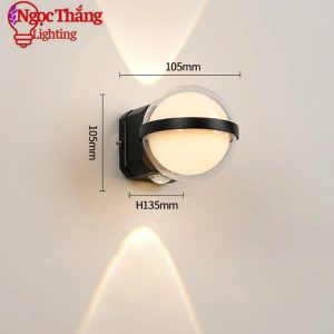 Alternative view of Đèn Led treo tường ngoài trời chống nước ốp tường trong nhà cầu thang 220V VNT6033 Ngọc Thắng